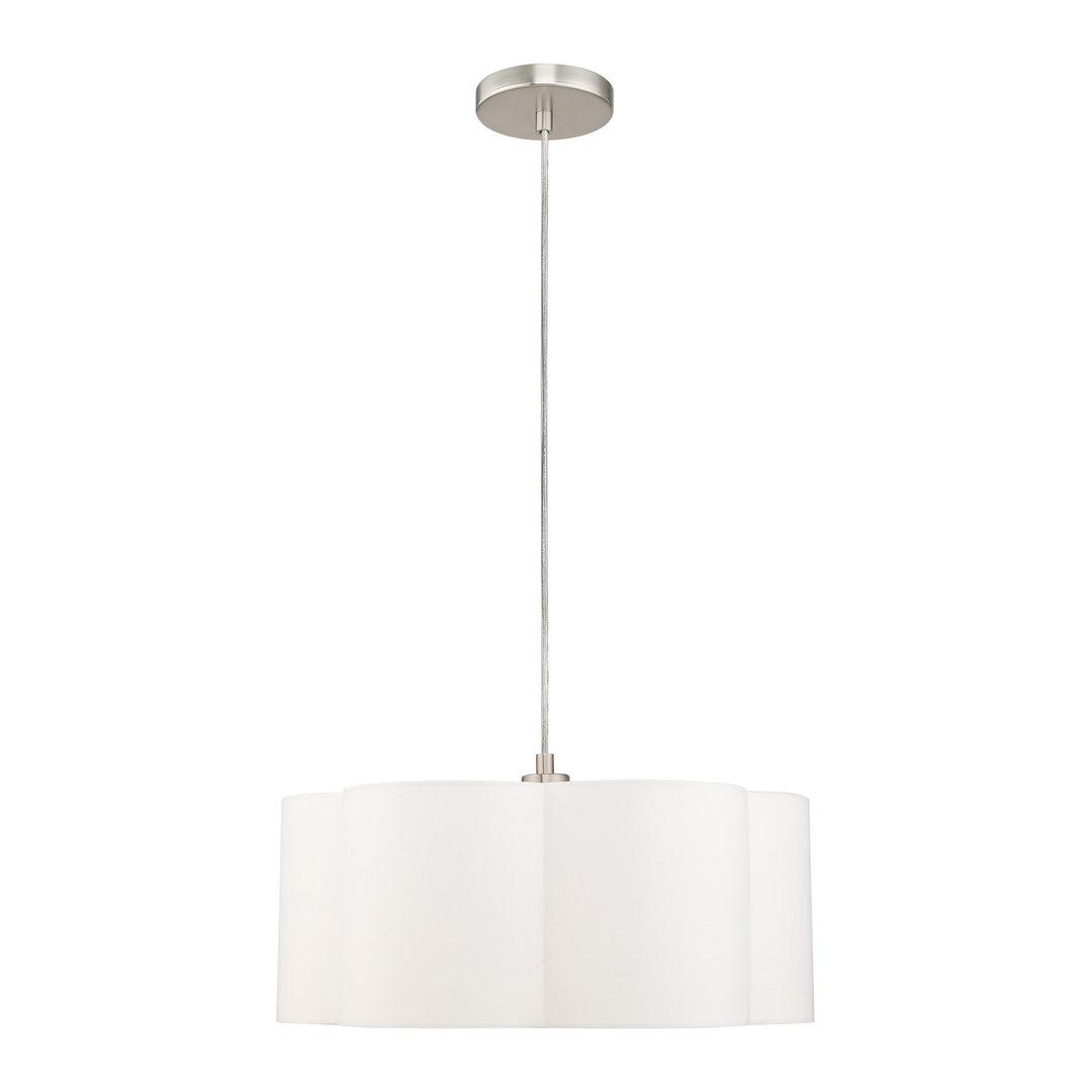##Antique Hardware## 1 Light Brushed Nickel Pendant