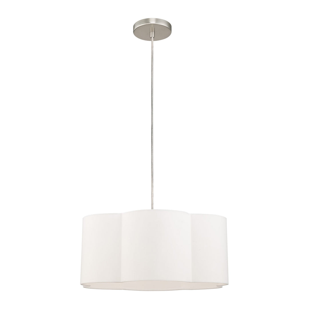 ##Antique Hardware## 1 Light Brushed Nickel Pendant