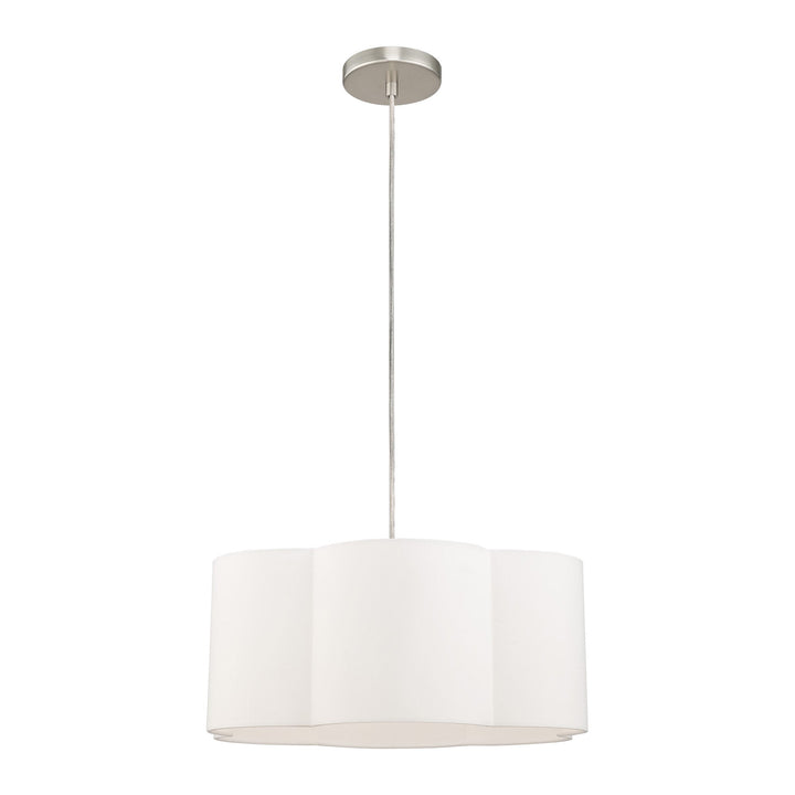 ##Antique Hardware## 1 Light Brushed Nickel Pendant