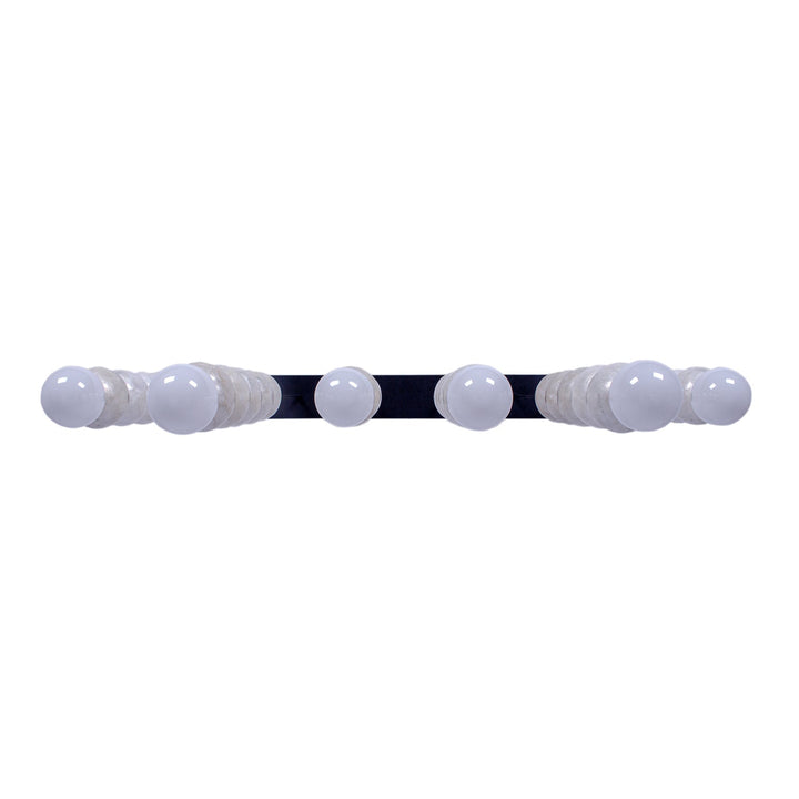 ##Antique Hardware## Pearls 6 Light Island