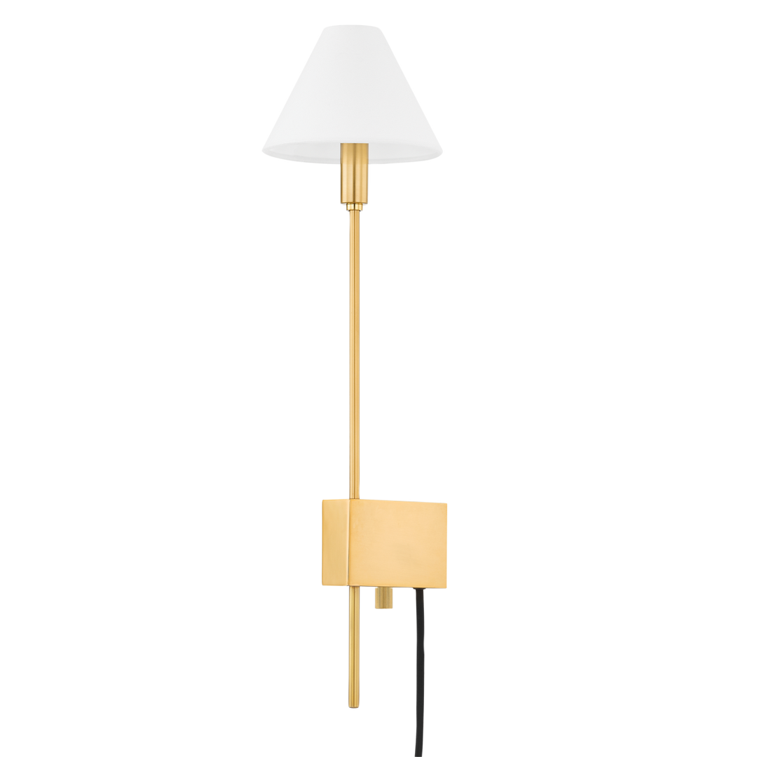 ##Antique Hardware## TEANECK Plug-in Sconce