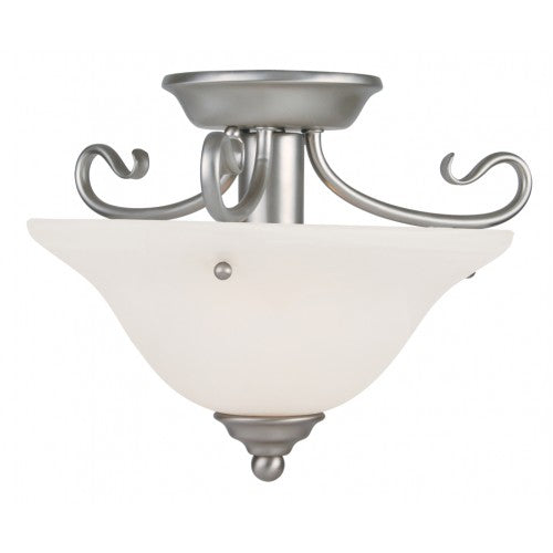 ##Antique Hardware## 1 Light Brushed Nickel Ceiling Mount