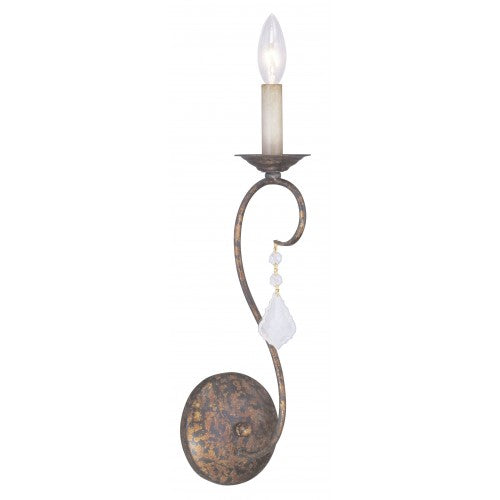 ##Antique Hardware## 1 Light Venetian Golden Bronze Wall Sconce