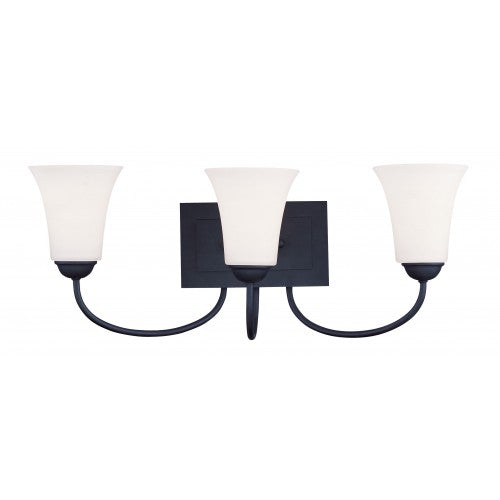 ##Antique Hardware## 3 Light Black Bath Light