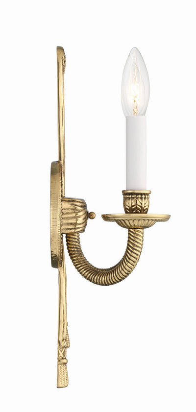 Antique Hardware Crystorama 2 Light Olde Brass Cast Sconce Wall Sconce