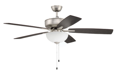 Antique Hardware 52" Pro Plus 211 in Brushed Satin Nickel w/ Walnut/Greywood Blades 