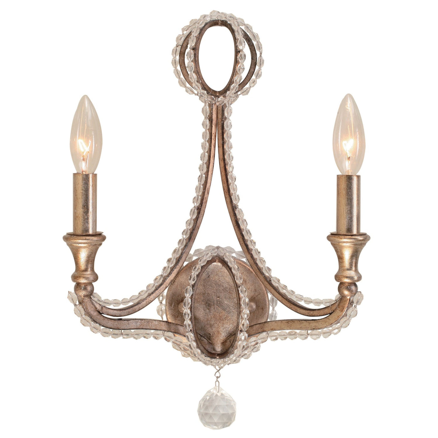 Antique Hardware Garland 2 Light Distressed Twilight Sconce Wall Sconce