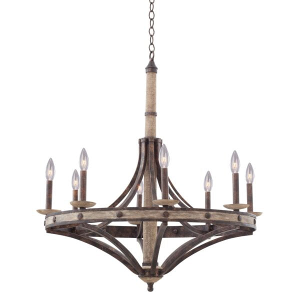 Antique Hardware Coronado 8 Light Round Chandelier Chandelier