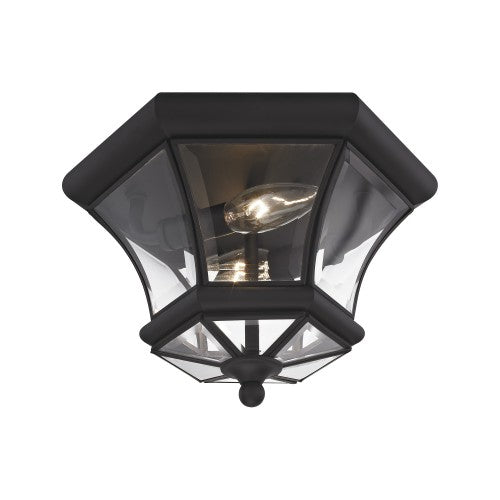 ##Antique Hardware## 2 Light Black Ceiling Mount