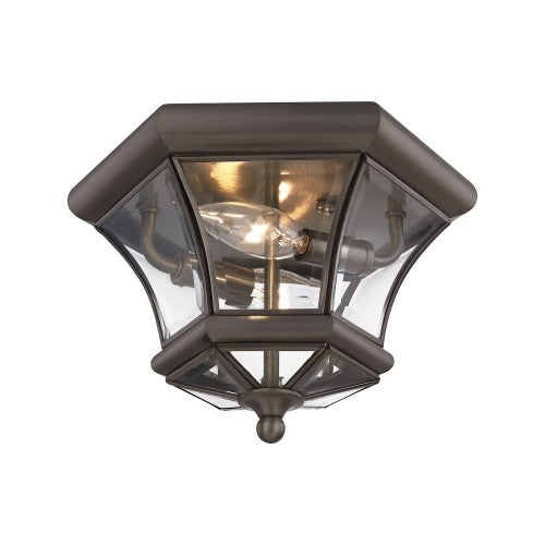 ##Antique Hardware## 2 Light Bronze Ceiling Mount