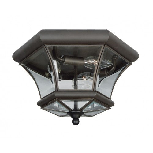 ##Antique Hardware## 3 Light Bronze Ceiling Mount
