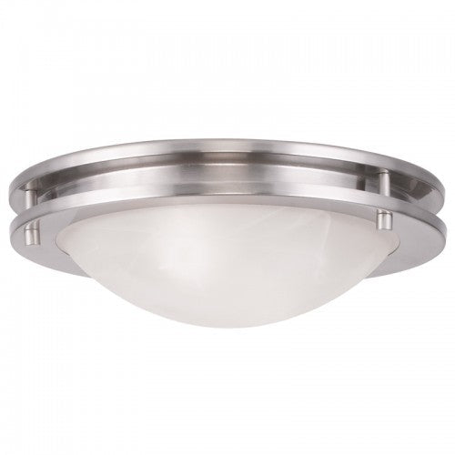 ##Antique Hardware## 2 Light Brushed Nickel Ceiling Mount