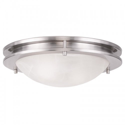 ##Antique Hardware## 2 Light Brushed Nickel Ceiling Mount