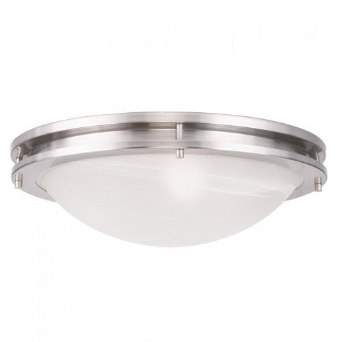 ##Antique Hardware## 3 Light Brushed Nickel Ceiling Mount