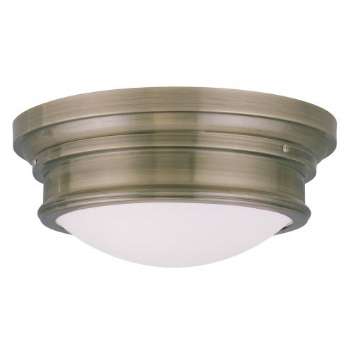 ##Antique Hardware## 3 Light Antique Brass Ceiling Mount