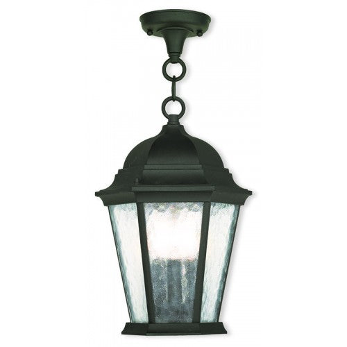##Antique Hardware## 3 Light Textured Black Lantern