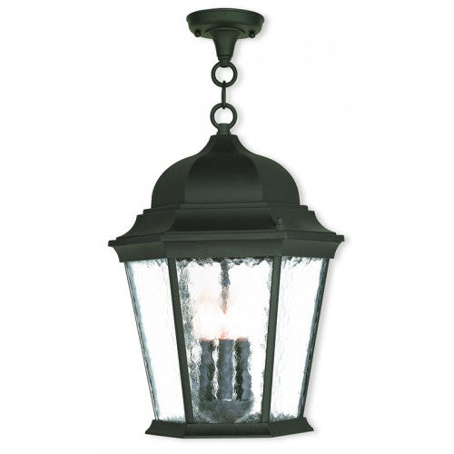 ##Antique Hardware## 3 Light Textured Black Lantern
