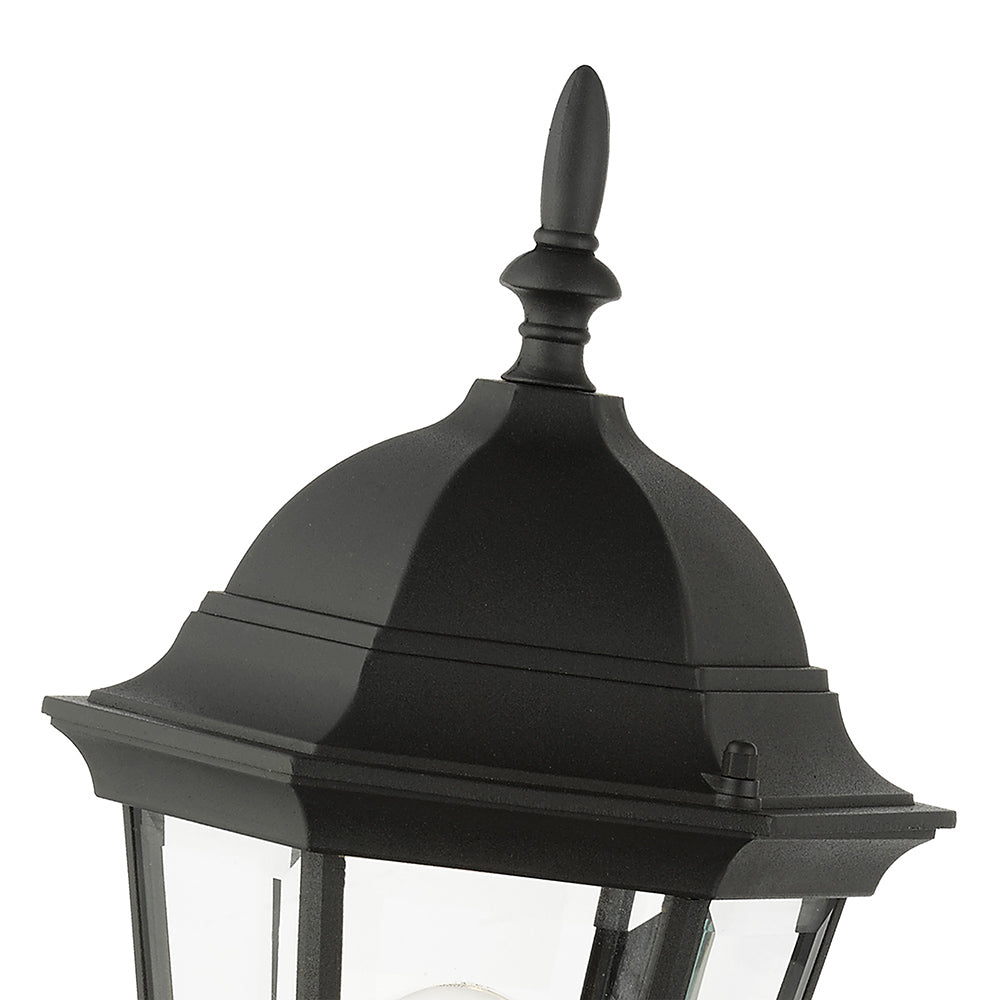 ##Antique Hardware## 1 Light Textured Black Outdoor Wall Lantern
