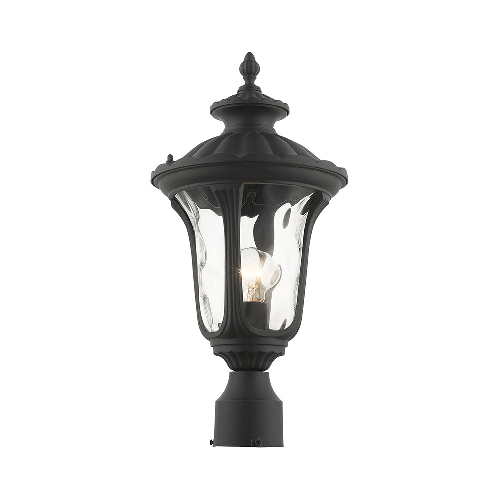 Antique Hardware 1 Light Textured Black Outdoor Post Top Lantern Exterior