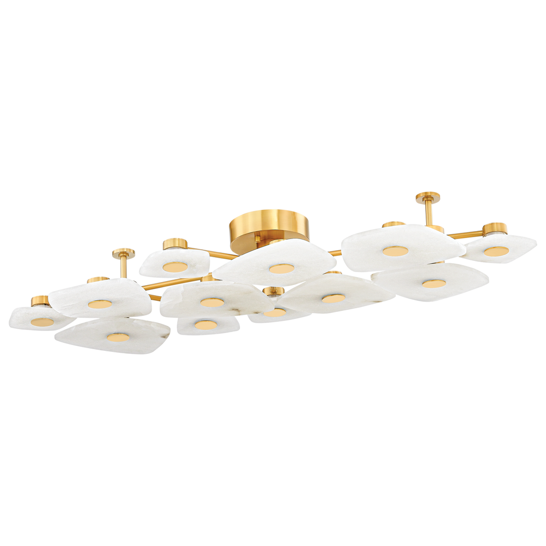 ##Antique Hardware## HOLMDEL Semi Flush