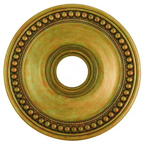##Antique Hardware## Antique Gold Leaf Ceiling Medallion