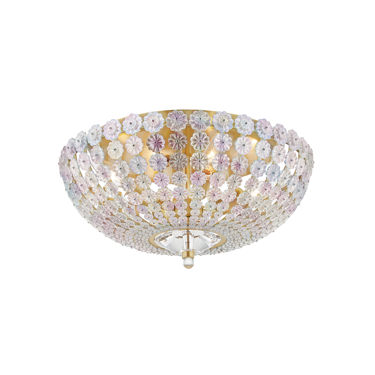 ##Antique Hardware## Floral Park Semi Flush