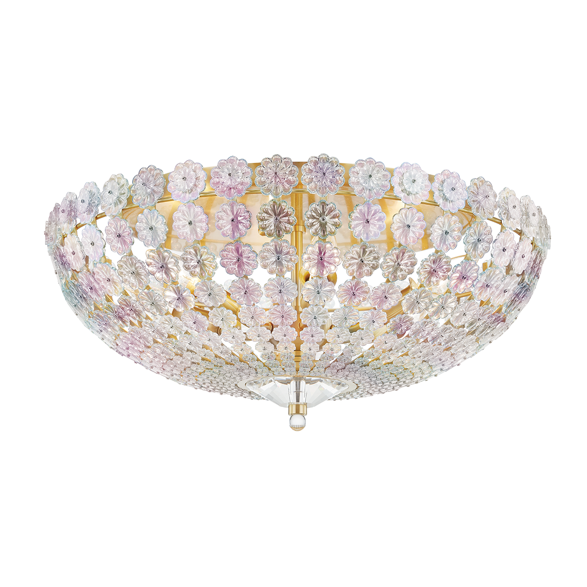 ##Antique Hardware## Floral Park Semi Flush