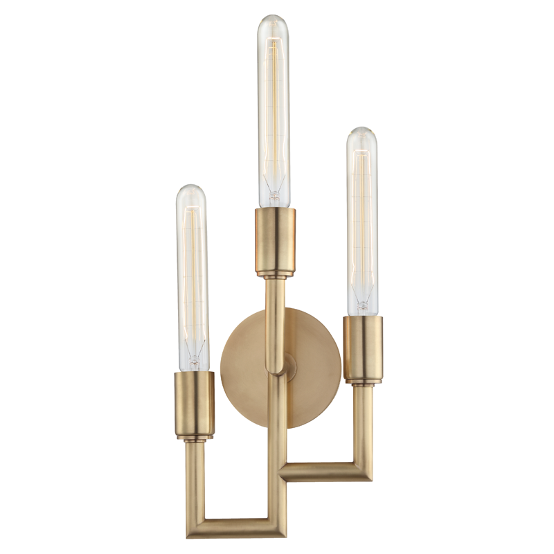 ##Antique Hardware## Angler Wall Sconce