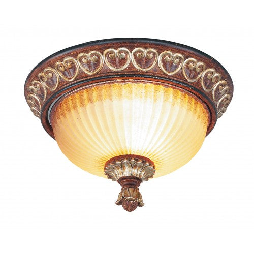 Antique Hardware 2 Light Verona Bronze Ceiling Mount Flush Mount