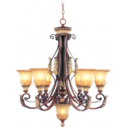 Antique Hardware 7 Light Verona Bronze Chandelier Chandelier