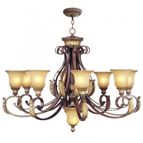 Antique Hardware 9 Light Verona Bronze Chandelier Chandelier