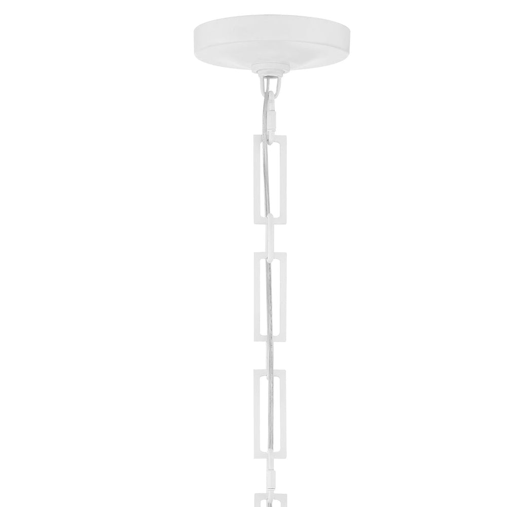 ##Antique Hardware## Brian Patrick Flynn Alston 1 Light Matte White + Antique Gold Mini Pendant