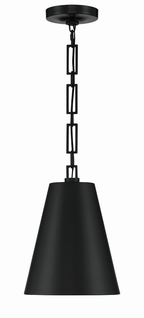 ##Antique Hardware## Brian Patrick Flynn Alston 2 Light Matte Black + Antique Gold Mini Pendant
