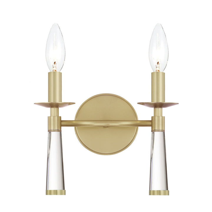##Antique Hardware## Baxter 2 Light Aged Brass Sconce