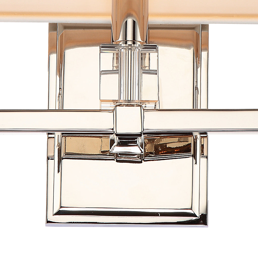 ##Antique Hardware## Dixon 3 Light Polished Nickel Sconce