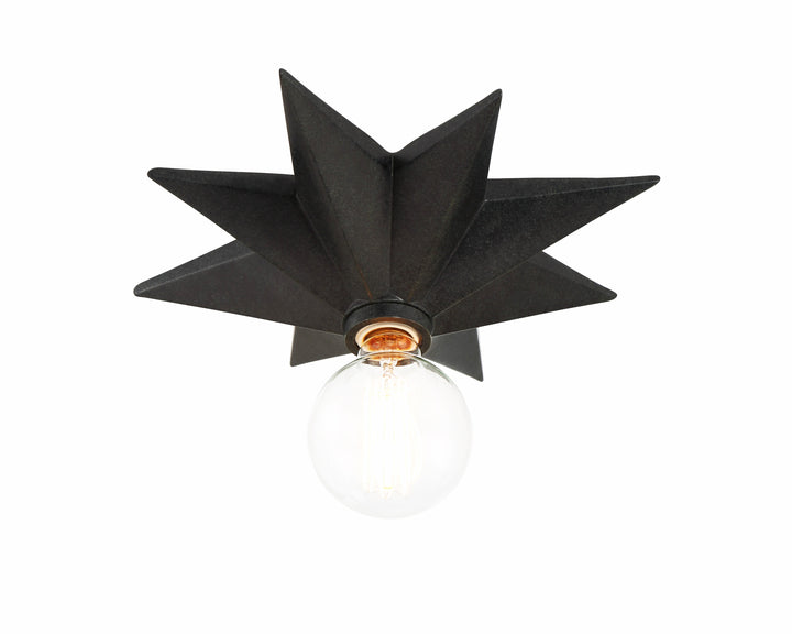 ##Antique Hardware## Astro 1 Light Black Sconce