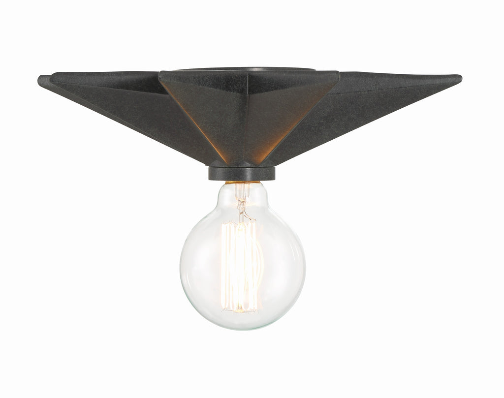 ##Antique Hardware## Astro 1 Light Black Sconce
