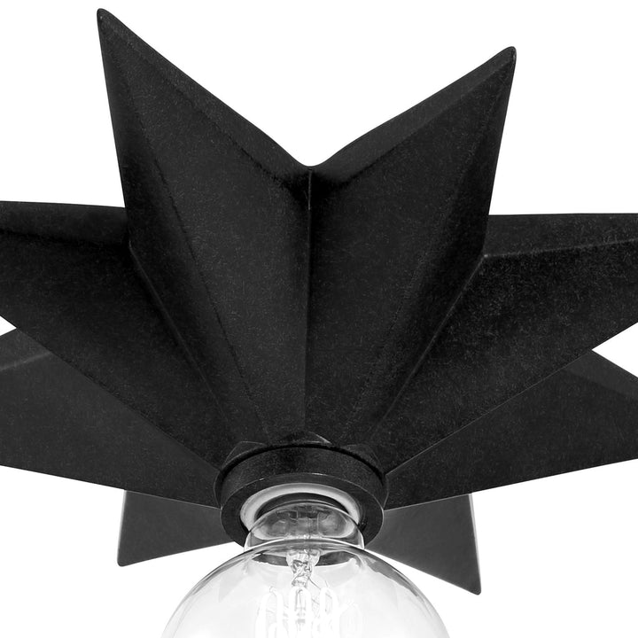 ##Antique Hardware## Astro 1 Light Black Sconce
