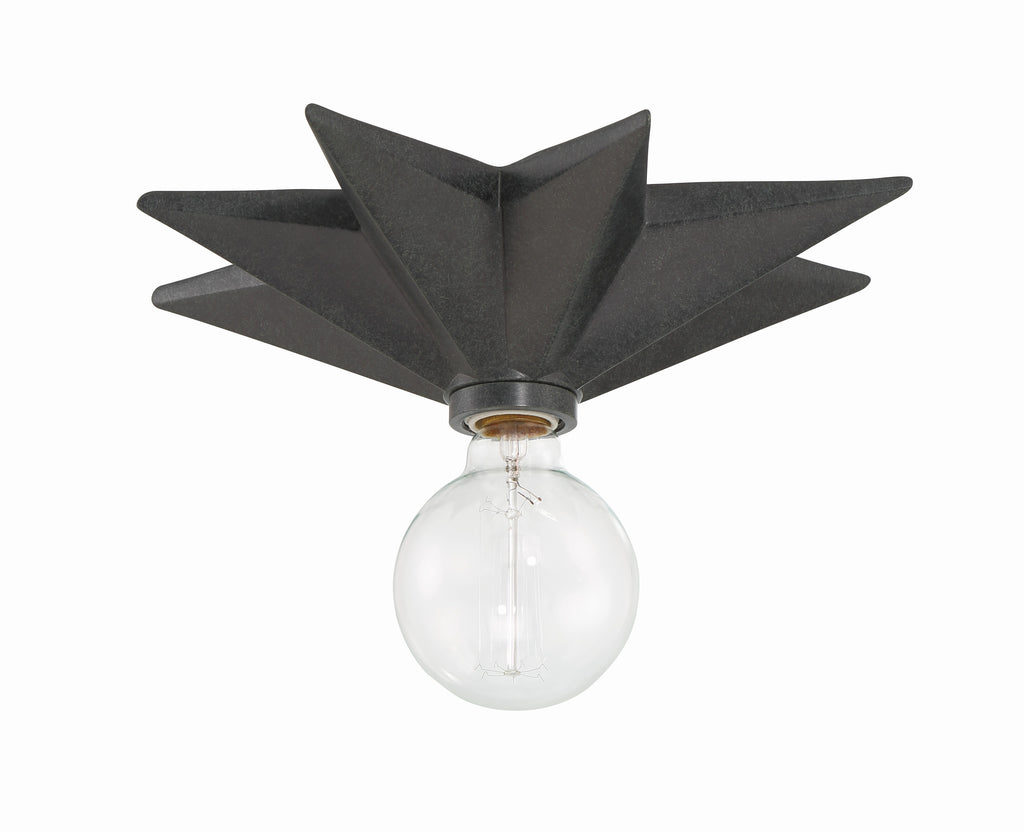 ##Antique Hardware## Astro 1 Light Black Sconce
