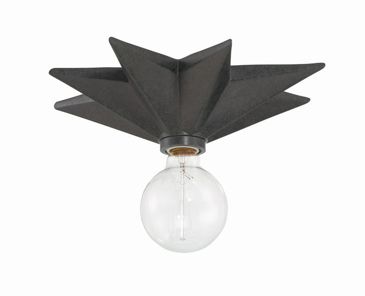 ##Antique Hardware## Astro 1 Light Black Sconce
