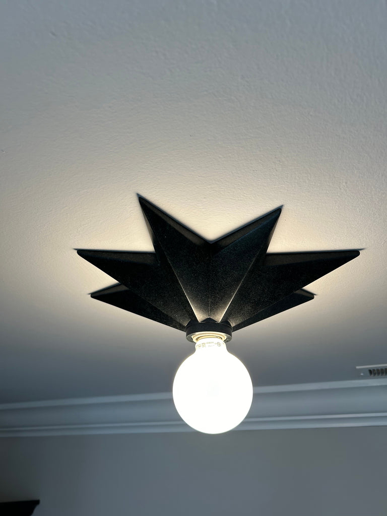 ##Antique Hardware## Astro 1 Light Black Sconce