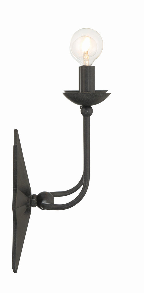 ##Antique Hardware## Astro 2 Light Black Sconce
