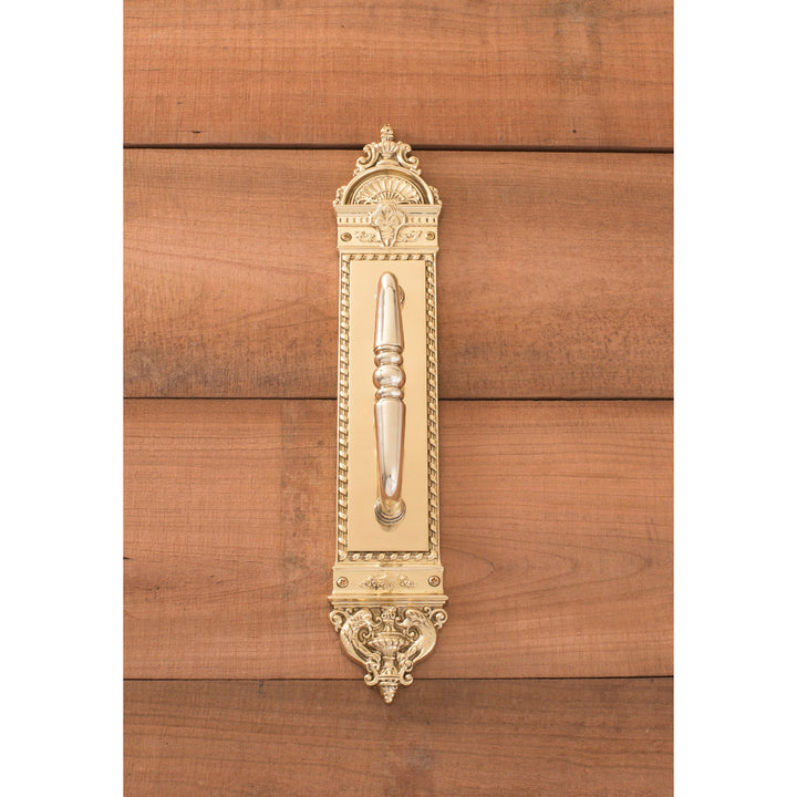 ##Antique Hardware## Solid Brass L'Enfant 16 1/2 Inch Pull Plate (Several Finishes Available)