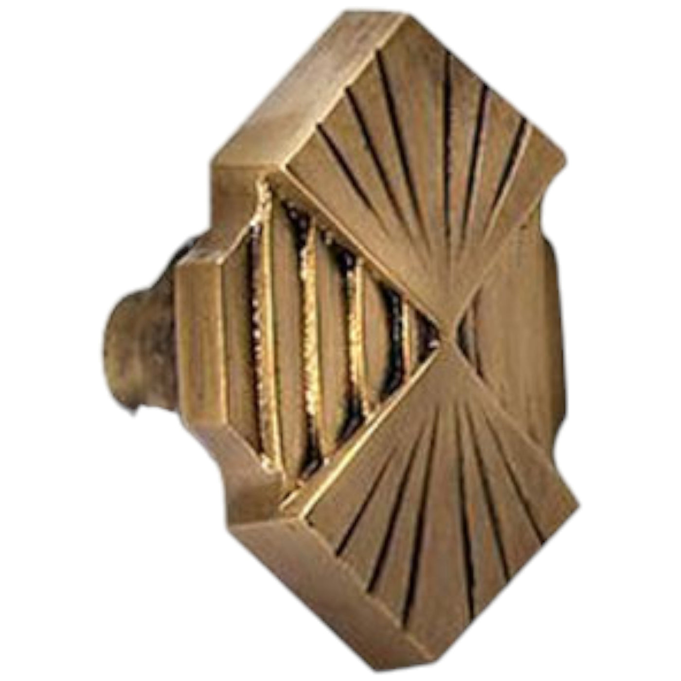 Antique Hardware Art Deco Fanfare Solid Brass Spare Door Knob Set (Several Finishes Available) SPARE DOORKNOBS