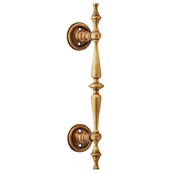 ##Antique Hardware## 9 1/2 Inch Solid Brass Traditional Door Pull
