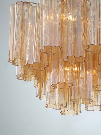 ##Antique Hardware## Addis 4 Light Aged Brass Semi Flush Mount