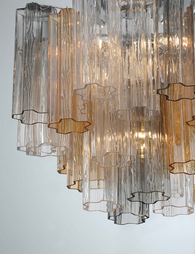 ##Antique Hardware## Addis 4 Light Polished Chrome Semi Flush Mount
