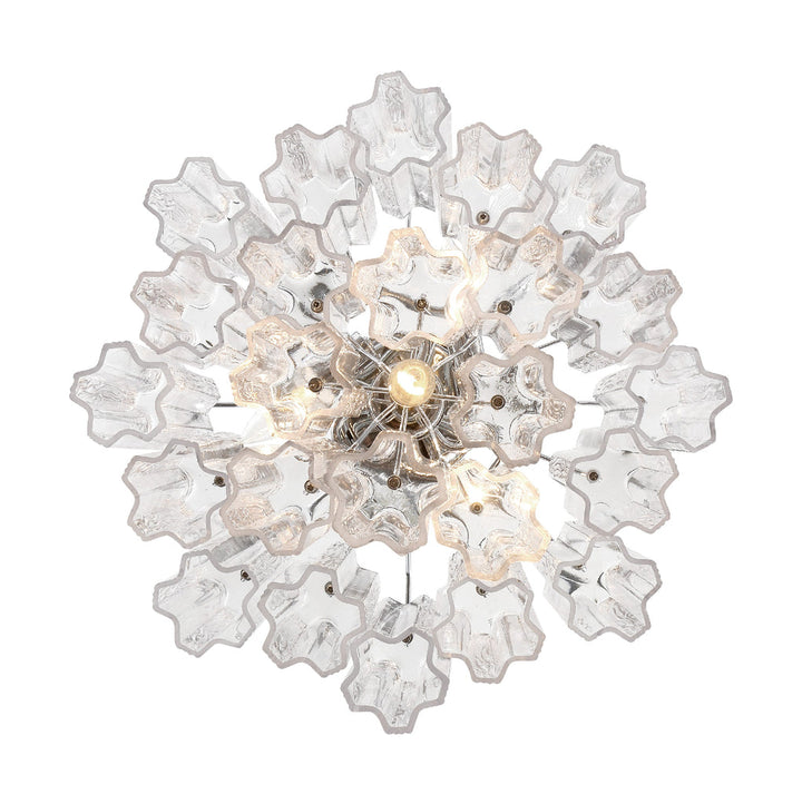 ##Antique Hardware## Addis 4 Light Polished Chrome Semi Flush Mount