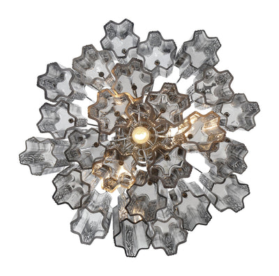 ##Antique Hardware## Addis 4 Light Polished Chrome Semi Flush Mount