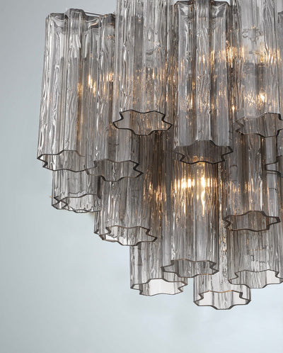 ##Antique Hardware## Addis 4 Light Polished Chrome Semi Flush Mount
